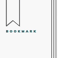 Bookmark vector on white background