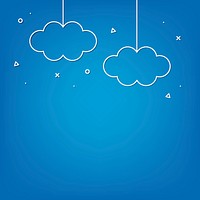 Cloudy bad weather background vector
