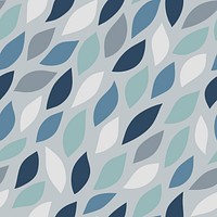 Seamless pattern of petals on gray background