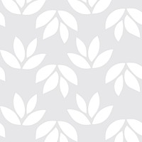 Simple pattern of white leaves background
