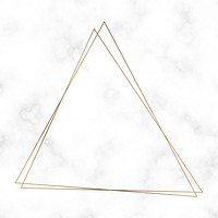 Golden triangle frame template vector