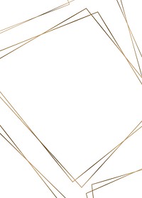 Golden rhombus frame template vector