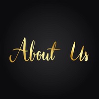 About us typography style vector
