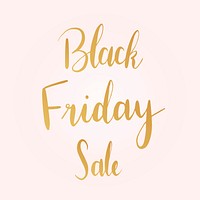 Black Friday sale typography style vector