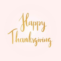 Happy Thanksgiving typography style vector