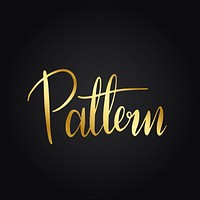 Pattern wording typography style vector