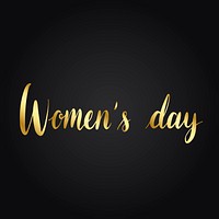 Women&#39;s day typography style vector