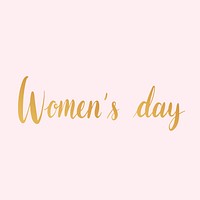 Women&#39;s day typography style vector