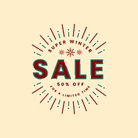 Christmas special sale 50% off vector