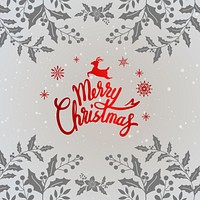 Merry Christmas typography design vector