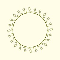 Premium ornament round design vector