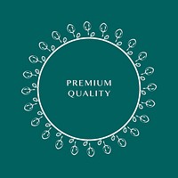 Premium ornament round design vector