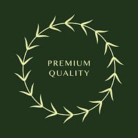 Premium ornament round design vector