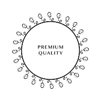 Premium ornament round design vector