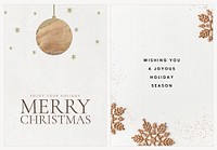 Christmas greeting card template vector