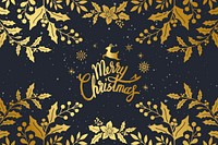 Merry Christmas typography design vector