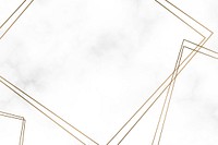Golden square frame template vector