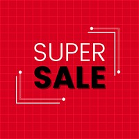 Super sale promotion announcement board vector