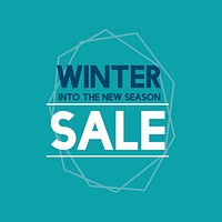 Into the new season winter sale vector