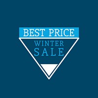 Best price winter sale vector