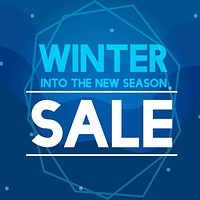 Into the new season winter sale vector