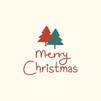Christmas holiday greeting phrase typography style