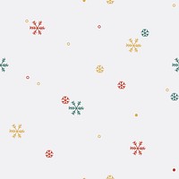 Colorful snowflake pattern background vector