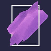 Purple watercolor banner design vector