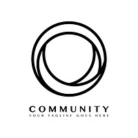Community branding logo design sample