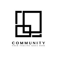 Community branding logo design sample