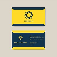 Business card sample design template