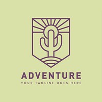 Outdoor adventure logo badge template