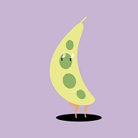 Fresh peas cartoon character vector