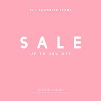 Sale promotion ad poster design template