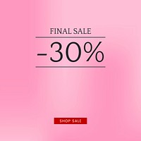 Sale promotion ad poster design template