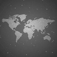 Worldwide connection gray background illustration vector