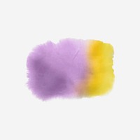 Purple and yellow watercolor style banner vector