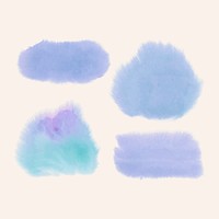 Blue watercolor style banner vector