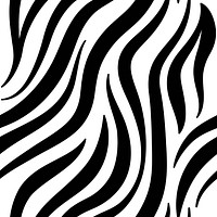 Black and white zebra print pattern vector