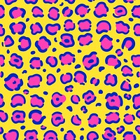 Leopard print seamless design vector