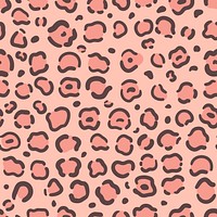 Leopard print seamless design vector