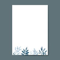 Watercolor leaves with copy space design