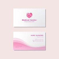 Medical professional business card design mockup