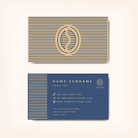 Coffee shop business card template vector