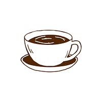 Cup of coffee cafe icon vector