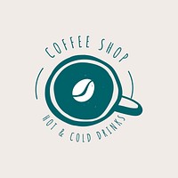 Coffee shop cafe logo vector