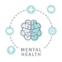 Mental health understanding the brain vector