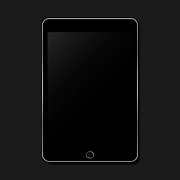 Digital modern tablet screen mockup