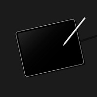 Digital modern tablet screen mockup