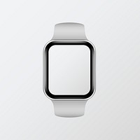 Digital smart watch screen mockup